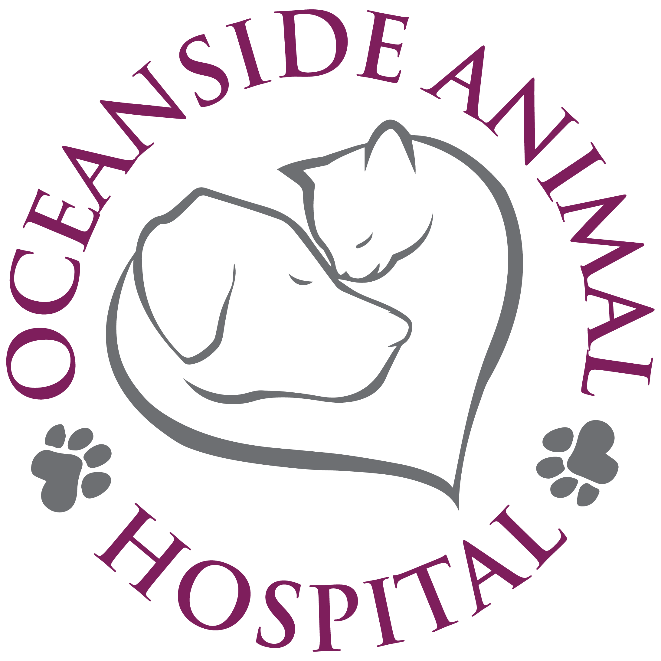Logo of Oceanside Animal Hospital in Parksville, BC